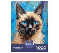 1000 Piece Jigsaw Puzzles for Teenagers Jigsaw Palette Siamese Painting Teenager Puzzles Toy Wall Decor Home Decoration Stress Reduction Gifts 70x50cm/1000pcs