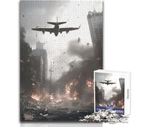 1000 Piece Jigsaw Puzzles for Teenagers Jigsaw Post-Apocalyptic Cityscape Beautiful Design Game Difficult Hard Art Work Gift Size 38x52cm