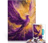 1000 Piece Jigsaw Puzzles for teenagers Jigsaw Purple Phoenix Rising Präzisionsschnitt Wanddekoration52x38cm