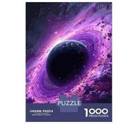 1000 Piece Jigsaw Puzzles for Teenagers Jigsaw Purple Space Galaxy with Planet Teenager Puzzles Relaxing Games For Family Fun Deal As Gifts for The Whole Family 38x26cm/1000pcs