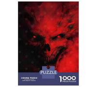 1000 Piece Jigsaw Puzzles for Teenagers Jigsaw Red Demon With Glowing Eyes Jigsaw Hands-on Game Hand Speed Race Deal As Gifts for The Whole Family 38x26cm/1000pcs