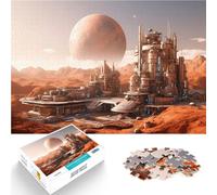 1000 Piece Jigsaw Puzzles for teenagers Jigsaw Red Planet Mars Cityscape Quizspiel Die Liebe zwischen Paaren stärken75x50cm