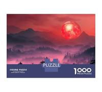 1000 Piece Jigsaw Puzzles for Teenagers Jigsaw Red Planet Sunset Landscape Jigsaw Puzzle DIY Toys For Family Fun for Birthday, Chrismas 52x38cm/1000pcs