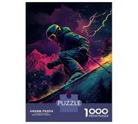 1000 Piece Jigsaw Puzzles for Teenagers Jigsaw Retro Ski Adult Puzzles Toy Wall Decor Presents for Women Unique Birthday And Gifts 52x38cm/1000pcs