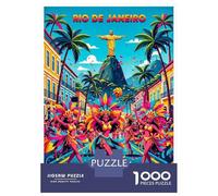 1000 Piece Jigsaw Puzzles for Teenagers Jigsaw Rio De Janeiro Carnival Celebration Teenager Puzzles Relaxing Games For Family Fun Deal As Gifts for The Whole Family 70x50cm/1000pcs