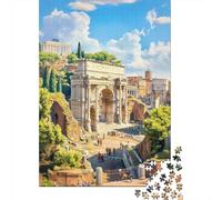 1000 Piece Jigsaw Puzzles for Teenagers Jigsaw Roman Ruins Ancient History Jigsaw Hands-on Game Hand Speed Race Deal As Gifts for The Whole Family 70x50cm/1000pcs