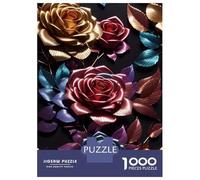 1000 Piece Jigsaw Puzzles for Teenagers Jigsaw Rose Colorful 3d Jigsaw for Adults Hands-on Game But Fun And Humorous Help The Brain Exercise 70x50cm/1000pcs