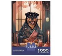 1000 Piece Jigsaw Puzzles for Teenagers Jigsaw Rottweiler Japanese Food Jigsaw for Adults Hands-on Game But Fun And Humorous Help The Brain Exercise 70x50cm/1000pcs