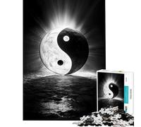 1000 Piece Jigsaw Puzzles for Teenagers Jigsaw Sacred Yin And Yang Toys Educational Games Educational Games Learning Educational Gifts Ideas (Size 38x52cm)
