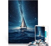 1000 Piece Jigsaw Puzzles for teenagers Jigsaw Sail Boat Milky Way Quizspiel Einzigartige Wohndekoration und Geschenke75x50cm