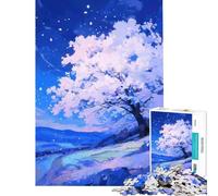 1000 Piece Jigsaw Puzzles for Teenagers Jigsaw Sakura Dreams Difficult And Challenge A Work of Art Fun Games Suitable for People Aged 14 And Above (50X75cm)