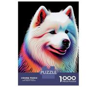 1000 Piece Jigsaw Puzzles for Teenagers Jigsaw Samoyed Colorful Jigsaw for Adults Hands-on Game But Fun And Humorous Help The Brain Exercise 52x38cm/1000pcs