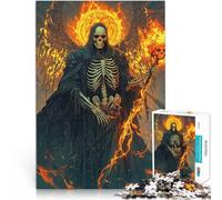 1000 Piece Jigsaw Puzzles for teenagers Jigsaw Santa Muerte Difficult Hard 38x52cm is ideal as gifts for the whole family for and Age 14