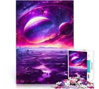 1000 Piece Jigsaw Puzzles for teenagers Jigsaw Saturn Surreal Planet DIY-Spielzeug Verbessern Sie das Gedächtnis75x50cm