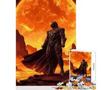 1000 Piece Jigsaw Puzzles for Teenagers Jigsaw Sci-Fi Warrior on Alien Planet Educational Toy Gifts Ideas Hands-on Game Artists Collection, Fine Art Size 38x26cm