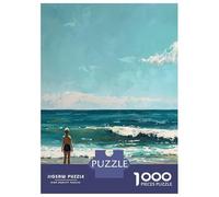 1000 Piece Jigsaw Puzzles for Teenagers Jigsaw Seaside Serenity Puzzle for Adults Relax Games Home Decoration Stress Reduction Gifts 70x50cm/1000pcs