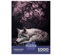 1000 Piece Jigsaw Puzzles for Teenagers Jigsaw Sleeping Wolf Puzzles for Adults Toy Wall Decor Stress Reliever Unique Birthday And Gifts 70x50cm/1000pcs