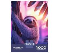 1000 Piece Jigsaw Puzzles for Teenagers Jigsaw Sloth Aesthetic Sunset Jigsaw Relaxing Games A Work of Art Unique Birthday And Gifts 38x26cm/1000pcs