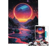 1000 Piece Jigsaw Puzzles for Teenagers Jigsaw Space River for Birthday, Chrismas A Work of Art Impossible Game for And from 14 Years And over (38x26cm)