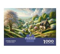 1000 Piece Jigsaw Puzzles for Teenagers Jigsaw Spring Cottage Scenery Teenager Puzzles Hands-on Game Wall Decoration Unique Birthday And Gifts 38x26cm/1000pcs
