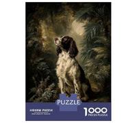 1000 Piece Jigsaw Puzzles for Teenagers Jigsaw Springer Spaniel in Forest Jigsaw for Adults Hands-on Game But Fun And Humorous Help The Brain Exercise 70x50cm/1000pcs