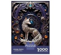 1000 Piece Jigsaw Puzzles for Teenagers Jigsaw Steampunk Fox Art Deco Jigsaw for Adults Hands-on Game But Fun And Humorous Help The Brain Exercise 70x50cm/1000pcs