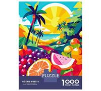 1000 Piece Jigsaw Puzzles for Teenagers Jigsaw Summer Tropical Fruits Jigsaw for Adults Hands-on Game But Fun And Humorous Help The Brain Exercise 52x38cm/1000pcs