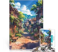 1000 Piece Jigsaw Puzzles for teenagers Jigsaw Sunlit Street Japan Hands-on-Spiel Geburtstagsgeschenk, Geschenke, Wandkunst38x26cm