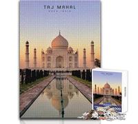 1000 Piece Jigsaw Puzzles for Teenagers Jigsaw Taj Mahal Family Fun & Game Night Difficult Challenge Great Gift Size 50x75cm
