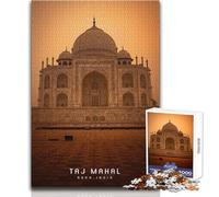 1000 Piece Jigsaw Puzzles for Teenagers Jigsaw Taj Mahal Family Fun & Game Night Difficult Challenge Great Gift Size 50x75cm