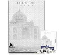 1000 Piece Jigsaw Puzzles for Teenagers Jigsaw Taj Mahal Family Fun & Game Night Difficult Challenge Great Gift Size 38x52cm