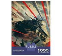 1000 Piece Jigsaw Puzzles for Teenagers Jigsaw Tank Warfare M4 Sherman Jigsaw Relaxing Games A Work of Art Unique Birthday And Gifts 70x50cm/1000pcs