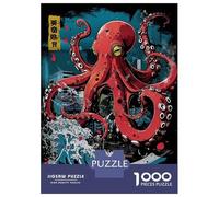 1000 Piece Jigsaw Puzzles for Teenagers Jigsaw Tentacled Metropolis Adult Puzzles Toy Wall Decor Presents for Women Unique Birthday And Gifts 70x50cm/1000pcs