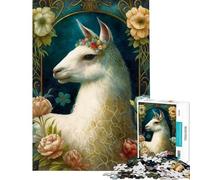 1000 Piece Jigsaw Puzzles for Teenagers Jigsaw The Llama Teenager Puzzles Hands-on Game Difficult Hard Help The Brain Exercise (Size 38x52cm)