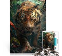 1000 Piece Jigsaw Puzzles for teenagers Jigsaw Tiger in tropical forest Hands-on-Spiel Heimdekoration38x26cm