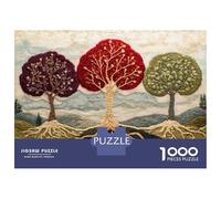 1000 Piece Jigsaw Puzzles for Teenagers Jigsaw Tree of Life Embroidery Art Jigsaw Relaxing Games Birthday Present Stress Reduction Gifts 70x50cm/1000pcs