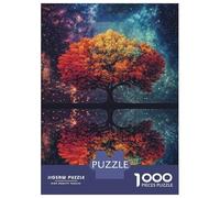1000 Piece Jigsaw Puzzles for Teenagers Jigsaw Tree Reflection in Starry Sky Jigsaw for Adults Hands-on Game But Fun And Humorous Help The Brain Exercise 70x50cm/1000pcs