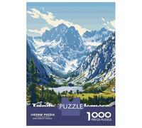 1000 Piece Jigsaw Puzzles for Teenagers Jigsaw Trinity Alps Wilderness Landscape Art Jigsaw Puzzle Brain Teaser Game Home Decoration Deal As Gifts for The Whole Family 70x50cm/1000pcs
