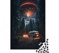 1000 Piece Jigsaw Puzzles for Teenagers Jigsaw UFO in The Forest Puzzle for Adults Relax Games Home Decoration Stress Reduction Gifts 70x50cm/1000pcs
