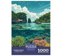 1000 Piece Jigsaw Puzzles for Teenagers Jigsaw Underwater in Raja Ampat Puzzles for Adults Toy Wall Decor Stress Reliever Unique Birthday And Gifts 52x38cm/1000pcs