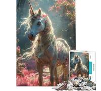 1000 Piece Jigsaw Puzzles for Teenagers Jigsaw Unicorn Difficult And Challenge A Work of Art Fun Games Suitable for People Aged 14 And Above (50X75cm)
