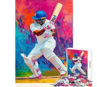 1000 Piece Jigsaw Puzzles for Teenagers Jigsaw Vibrant Cricket Artistry Jigsaw for Adults Fun Games A Work of Art Deal As Gifts for The Whole Family (Size 38x52cm)
