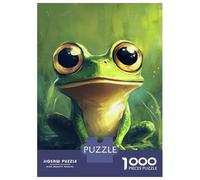 1000 Piece Jigsaw Puzzles for Teenagers Jigsaw Vibrant Frog Art Adult Jigsaw Hands-on Game Enhance Memory Stress Reduction Gifts 38x26cm/1000pcs