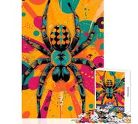 1000 Piece Jigsaw Puzzles for Teenagers Jigsaw Vibrant Spider Illustration Educational Games Analysis And Logic DIY Toys with Matching Poster And Trivia Sheet (38X52CM)