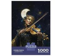1000 Piece Jigsaw Puzzles for Teenagers Jigsaw Violinist Under The Moon Adult Jigsaw Hands-on Game Enhance Memory Stress Reduction Gifts 52x38cm/1000pcs
