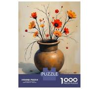 1000 Piece Jigsaw Puzzles for Teenagers Jigsaw Wabi Sabi Pottery And Flowers Jigsaw for Adults Hands-on Game But Fun And Humorous Help The Brain Exercise 70x50cm/1000pcs