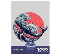 1000 Piece Jigsaw Puzzles for Teenagers Jigsaw Wave Circle Puzzles for Adults Toy Wall Decor Stress Reliever Unique Birthday And Gifts 52x38cm/1000pcs