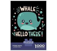 1000 Piece Jigsaw Puzzles for Teenagers Jigsaw Whale Hello There Jigsaw Family Game Hand Speed Race Unique Birthday And Gifts 52x38cm/1000pcs