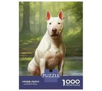 1000 Piece Jigsaw Puzzles for Teenagers Jigsaw White Bull Terrier Jigsaw for Adults Hands-on Game But Fun And Humorous Help The Brain Exercise 70x50cm/1000pcs