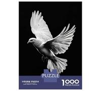 1000 Piece Jigsaw Puzzles for Teenagers Jigsaw White Dove In Flight Jigsaw for Adults Hands-on Game But Fun And Humorous Help The Brain Exercise 38x26cm/1000pcs